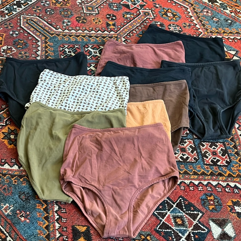 Lot of 10 size Large Arq soft undies, high rise, full coverage - Picture 3 of 12